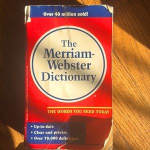 The Merriam-Webster Dictionary! No pages ripped/missing.